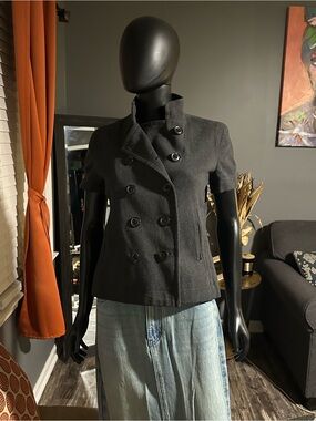 GAP Short Double-Breasted Blazer Jacket